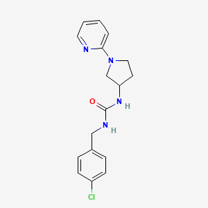 1-(4-Chlorobenzyl)-3-(1-(pyridin-2-yl)pyrrolidin-3-yl)urea