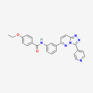 molecular formula C25H20N6O2 B2403106 4-ethoxy-N-(3-(3-(pyridin-4-yl)-[1,2,4]triazolo[4,3-b]pyridazin-6-yl)phenyl)benzamide CAS No. 891113-76-1