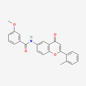 3-methoxy-N-[2-(2-methylphenyl)-4-oxo-4H-chromen-6-yl]benzamide