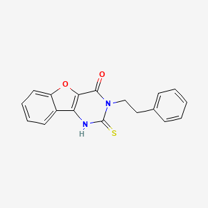 3-phenethyl-2-thioxo-2,3-dihydrobenzofuro[3,2-d]pyrimidin-4(1H)-one