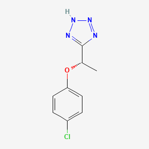 molecular formula C9H9ClN4O B2403123 5-[(1S)-1-(4-chlorophenoxy)ethyl]-2H-tetrazole CAS No. 2413848-47-0