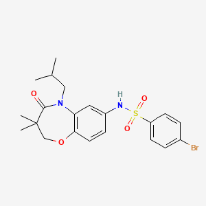 4-bromo-N-(5-isobutyl-3,3-dimethyl-4-oxo-2,3,4,5-tetrahydrobenzo[b][1,4]oxazepin-7-yl)benzenesulfonamide