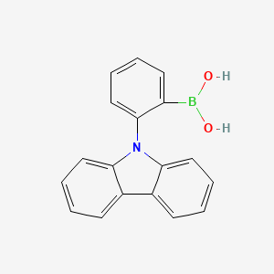 molecular formula C18H14BNO2 B2403128 (2-(9H-carbazol-9-yl)phenyl)boronic acid CAS No. 1189047-28-6