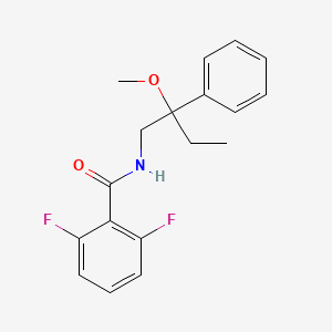 molecular formula C18H19F2NO2 B2403139 2,6-difluoro-N-(2-methoxy-2-phenylbutyl)benzamide CAS No. 1797025-40-1