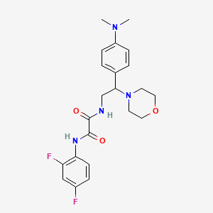 N1-(2,4-difluorophenyl)-N2-(2-(4-(dimethylamino)phenyl)-2-morpholinoethyl)oxalamide