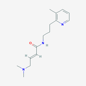 molecular formula C15H23N3O B2403193 (E)-4-(Dimethylamino)-N-[3-(3-methylpyridin-2-yl)propyl]but-2-enamide CAS No. 2411324-30-4