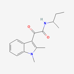 molecular formula C16H20N2O2 B2403195 N-(sec-butyl)-2-(1,2-dimethyl-1H-indol-3-yl)-2-oxoacetamide CAS No. 862814-35-5