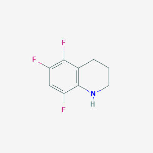 molecular formula C9H8F3N B2403201 5,6,8-三氟-1,2,3,4-四氢喹啉 CAS No. 1339806-71-1