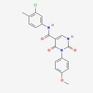 N-(3-chloro-4-methylphenyl)-3-(4-methoxyphenyl)-2,4-dioxo-1,2,3,4-tetrahydropyrimidine-5-carboxamide