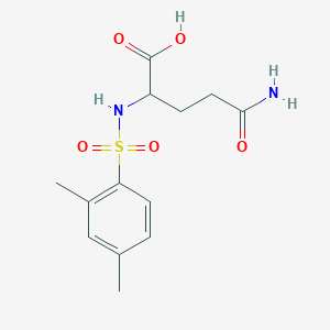 molecular formula C13H18N2O5S B2403207 4-Carbamoyl-2-(2,4-dimethylbenzenesulfonamido)butanoic acid CAS No. 1396962-35-8