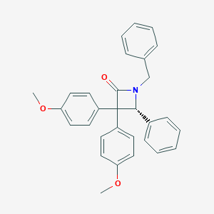 molecular formula C30H27NO3 B240321 1-Benzyl-3,3-bis(4-methoxyphenyl)-4-phenyl-2-azetidinone 