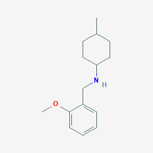 molecular formula C15H23NO B2403211 N-[(2-methoxyphenyl)methyl]-4-methylcyclohexan-1-amine CAS No. 416866-60-9
