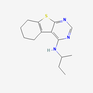 N-butan-2-yl-5,6,7,8-tetrahydro-[1]benzothiolo[2,3-d]pyrimidin-4-amine
