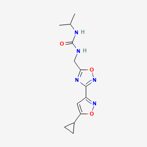 1-((3-(5-Cyclopropylisoxazol-3-yl)-1,2,4-oxadiazol-5-yl)methyl)-3-isopropylurea