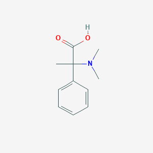 molecular formula C11H15NO2 B2403249 2-(Dimethylamino)-2-phenylpropanoic acid CAS No. 25022-56-4