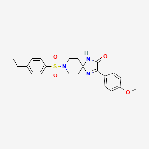 8-((4-Ethylphenyl)sulfonyl)-3-(4-methoxyphenyl)-1,4,8-triazaspiro[4.5]dec-3-en-2-one