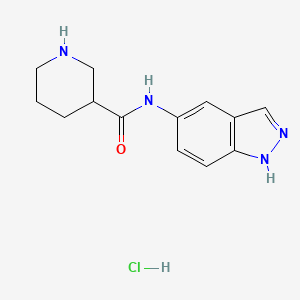 N-(1H-Indazol-5-yl)piperidine-3-carboxamide;hydrochloride