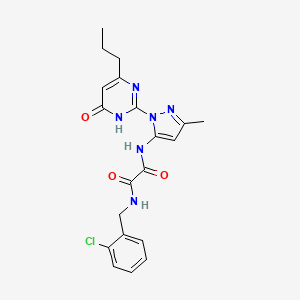 N1-(2-chlorobenzyl)-N2-(3-methyl-1-(6-oxo-4-propyl-1,6-dihydropyrimidin-2-yl)-1H-pyrazol-5-yl)oxalamide