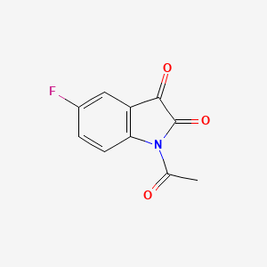 molecular formula C10H6FNO3 B2403265 1-acetyl-5-fluoro-1H-indole-2,3-dione CAS No. 715-88-8