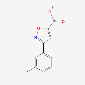 molecular formula C11H9NO3 B2403266 3-(3-Methylphenyl)-1,2-oxazole-5-carboxylic acid CAS No. 901926-44-1