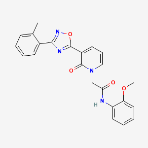 molecular formula C23H20N4O4 B2403284 N-(2-甲氧基苯基)-2-[3-[3-(2-甲基苯基)-1,2,4-噁二唑-5-基]-2-氧代吡啶-1(2H)-基]乙酰胺 CAS No. 1251595-74-0