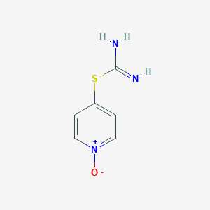 molecular formula C6H7N3OS B240329 (1-Oxidopyridin-1-ium-4-yl) carbamimidothioate 