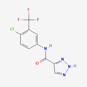 N-[4-chloro-3-(trifluoromethyl)phenyl]-2H-triazole-4-carboxamide