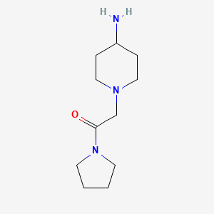 2-(4-Aminopiperidin-1-yl)-1-(pyrrolidin-1-yl)ethan-1-one