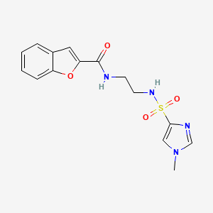 N-(2-(1-methyl-1H-imidazole-4-sulfonamido)ethyl)benzofuran-2-carboxamide