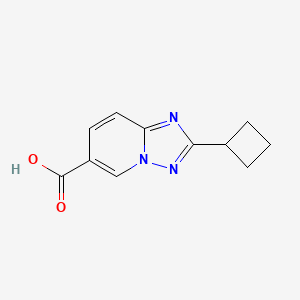 molecular formula C11H11N3O2 B2403345 2-环丁基-[1,2,4]三唑并[1,5-A]吡啶-6-羧酸 CAS No. 1506419-04-0