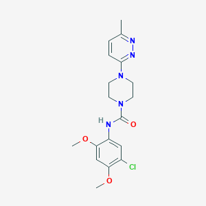 N-(5-chloro-2,4-dimethoxyphenyl)-4-(6-methylpyridazin-3-yl)piperazine-1-carboxamide