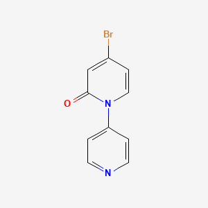 molecular formula C10H7BrN2O B2403393 4-Bromo-1-(pyridin-4-yl)pyridin-2(1H)-one CAS No. 1936249-86-3