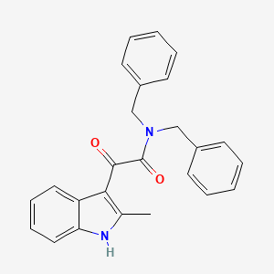 N,N-dibenzyl-2-(2-methyl-1H-indol-3-yl)-2-oxoacetamide