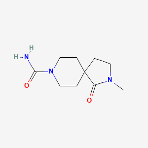 molecular formula C10H17N3O2 B2403401 2-Methyl-1-oxo-2,8-diazaspiro[4.5]decane-8-carboxamide CAS No. 2408964-47-4