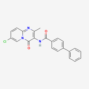 N-(7-chloro-2-methyl-4-oxo-4H-pyrido[1,2-a]pyrimidin-3-yl)-[1,1'-biphenyl]-4-carboxamide