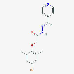 molecular formula C16H16BrN3O2 B240341 2-(4-bromo-2,6-dimethylphenoxy)-N'-(4-pyridinylmethylene)acetohydrazide 