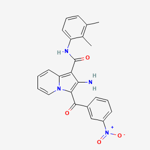 2-amino-N-(2,3-dimethylphenyl)-3-(3-nitrobenzoyl)indolizine-1-carboxamide