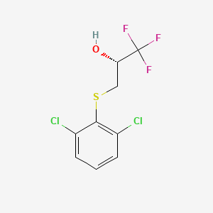 (2R)-3-[(2,6-dichlorophenyl)sulfanyl]-1,1,1-trifluoro-2-propanol