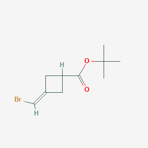 molecular formula C10H15BrO2 B2403426 Tert-butyl 3-(bromomethylidene)cyclobutane-1-carboxylate CAS No. 2445790-25-8