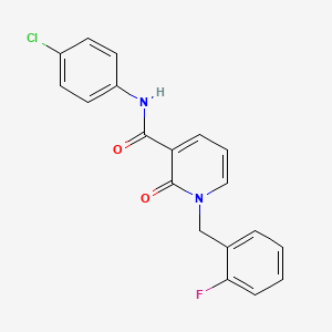 N-(4-chlorophenyl)-1-(2-fluorobenzyl)-2-oxo-1,2-dihydropyridine-3-carboxamide