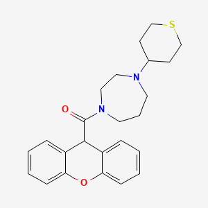 (4-(tetrahydro-2H-thiopyran-4-yl)-1,4-diazepan-1-yl)(9H-xanthen-9-yl)methanone