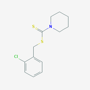 molecular formula C13H16ClNS2 B240347 2-Chlorobenzyl 1-piperidinecarbodithioate 