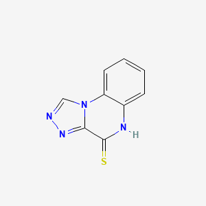 molecular formula C9H6N4S B2403539 [1,2,4]triazolo[4,3-a]quinoxaline-4(5H)-thione CAS No. 67958-34-3