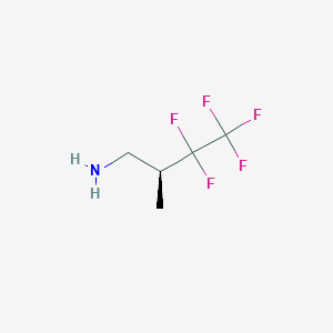 molecular formula C5H8F5N B2403541 (2S)-3,3,4,4,4-Pentafluoro-2-methylbutan-1-amine CAS No. 2248175-22-4