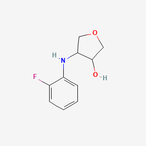 molecular formula C10H12FNO2 B2403548 4-[(2-Fluorophenyl)amino]oxolan-3-ol CAS No. 1178495-99-2
