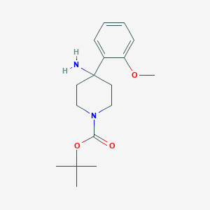 tert-Butyl 4-amino-4-(2-methoxyphenyl)piperidine-1-carboxylate