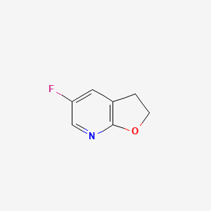 molecular formula C7H6FNO B2403574 5-氟-2,3-二氢呋喃[2,3-b]吡啶 CAS No. 1356542-41-0