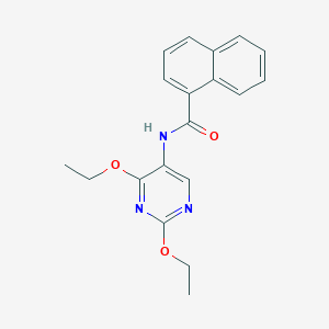 molecular formula C19H19N3O3 B2403576 N-(2,4-diethoxypyrimidin-5-yl)-1-naphthamide CAS No. 1797083-08-9