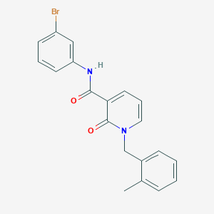 molecular formula C20H17BrN2O2 B2403586 N-(3-bromophenyl)-1-(2-methylbenzyl)-2-oxo-1,2-dihydropyridine-3-carboxamide CAS No. 946246-04-4