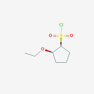 molecular formula C7H13ClO3S B2403589 (1S,2R)-2-Ethoxycyclopentane-1-sulfonyl chloride CAS No. 2173999-64-7